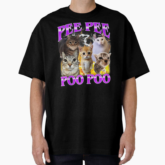 Pee Pee Poo Poo Funny Cat Meme Chaos Humor by tadmercado
