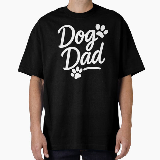 Dog Dad – Funny Paw Print Script by SpencersUnltd