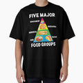 Mexican Food Lover Tacos Burritos Chili Major Food Groups Pyramid by CharJens