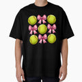 Coquette Bow Softball Player Mothers Day Pink Ribbon Mom Long Sleeve by facegm