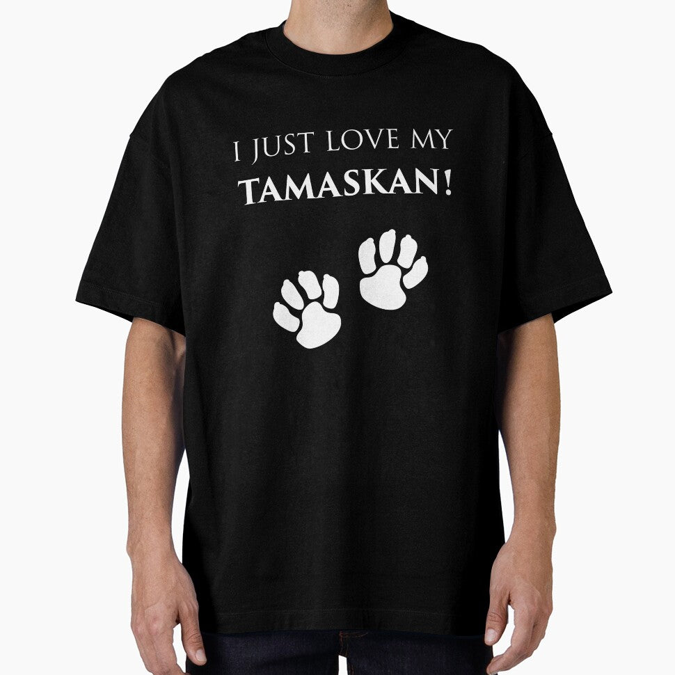 I Just Love Tamaskan Owner Motif Paw Design Gift by InesK-Design