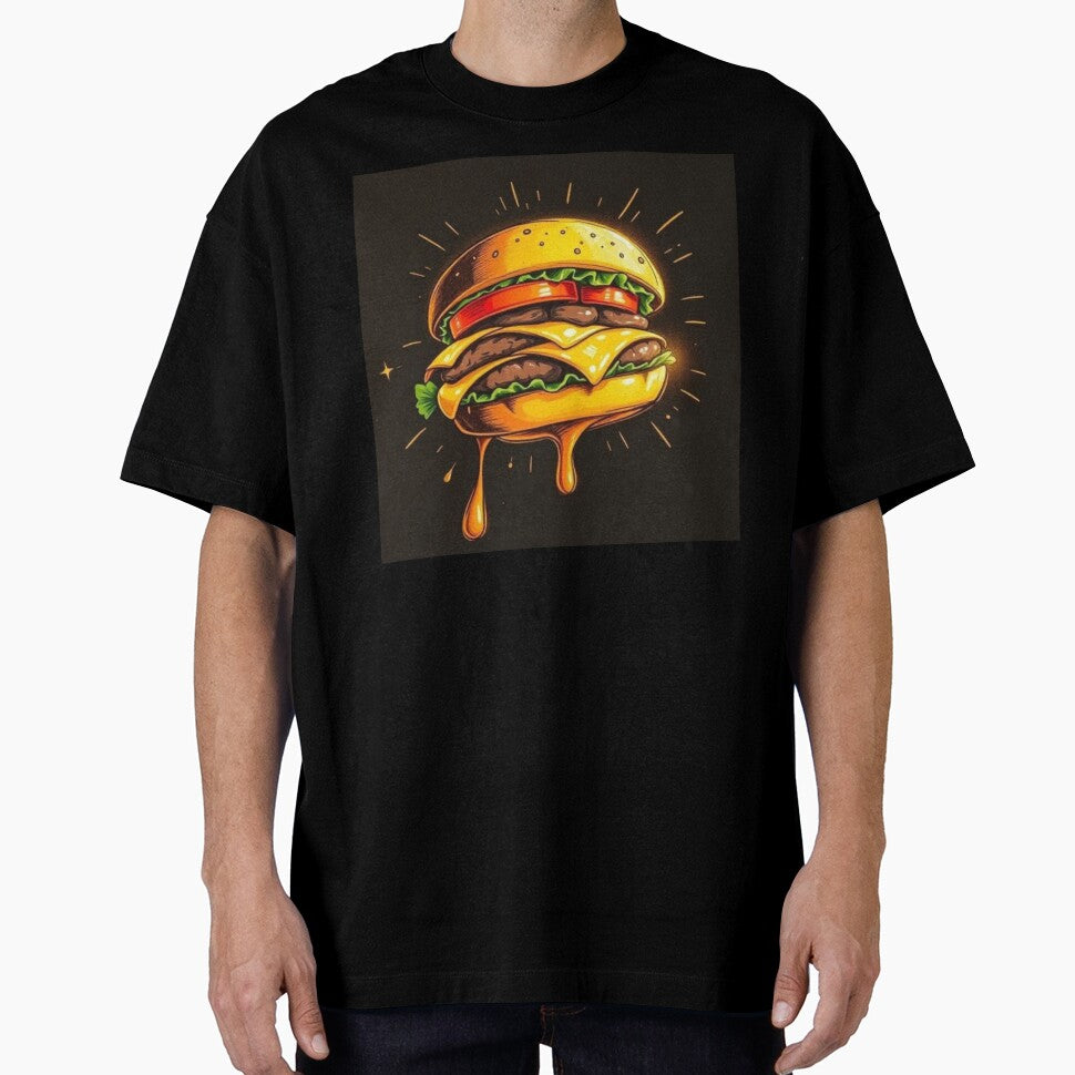 Tasty Burger  Cartoon Style Artwork by NivyasArtistry
