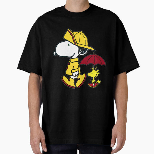 Yellow Raincoat And The Woods Peanuts by MerchQueDesigns
