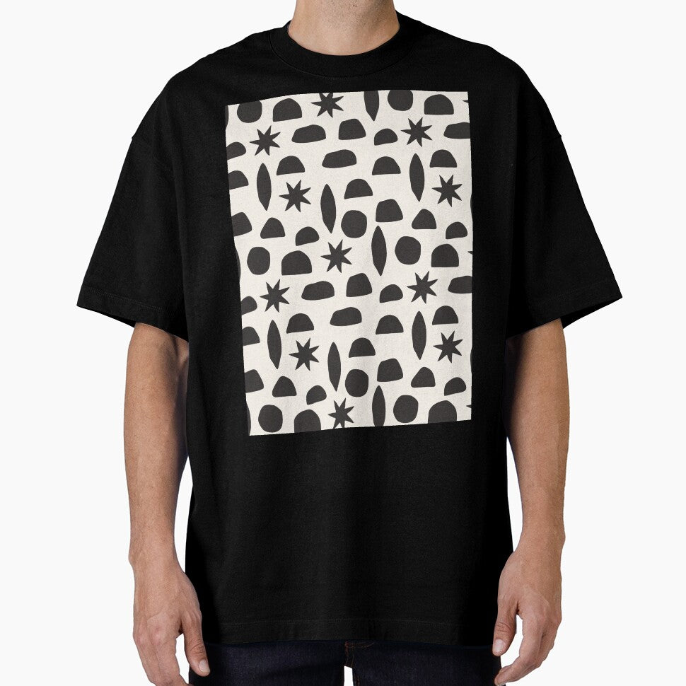 BOHO HENRI MATISSE CHARCOAL BLACK ON CREAM by blomastudios