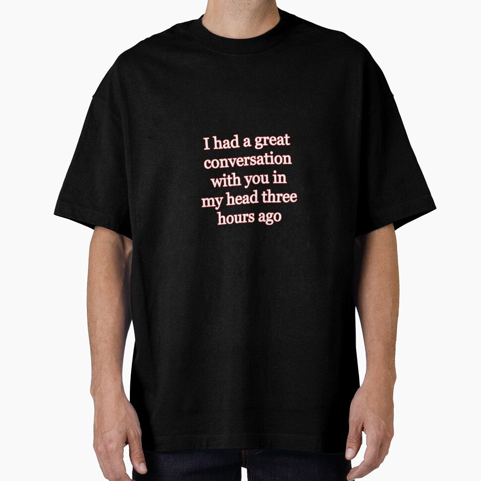 Had a Great Conversation With You in My Head Introvert Funny Quote Design | Social Anxiety Humor | Relatable Quiet People Aesthetic by IntrolyxenShop
