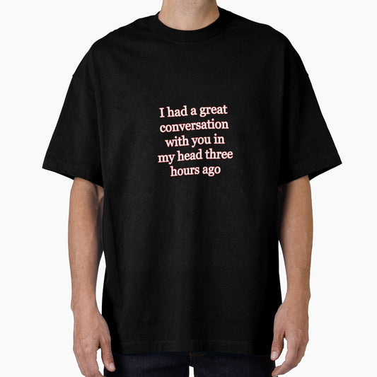 Had a Great Conversation With You in My Head Introvert Funny Quote Design | Social Anxiety Humor | Relatable Quiet People Aesthetic by IntrolyxenShop
