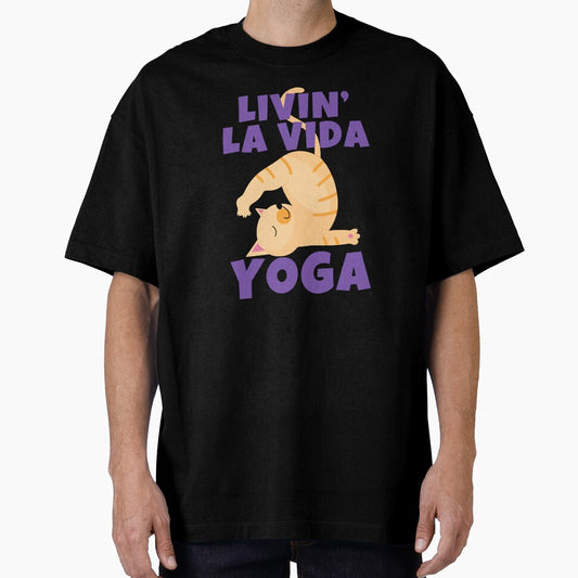 Livin' La Vida Yoga Cute Funny Cat by ricricswert