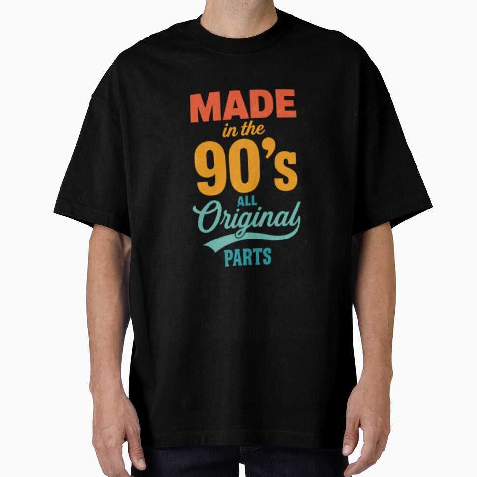 Made in the 90s All Original Parts | Retro 90s Birthday Graphic by HBDStudio