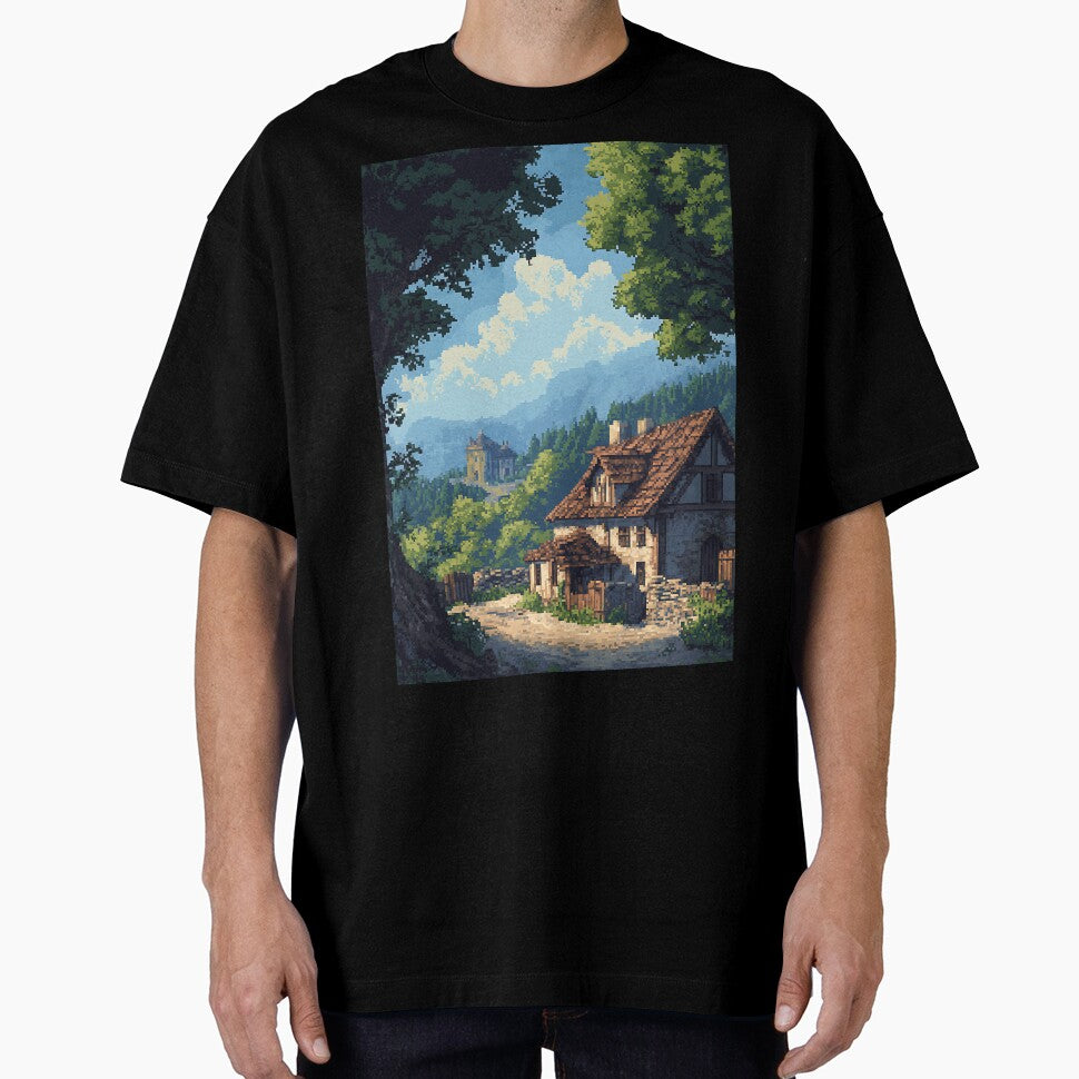 Medieval Pixel Art: 8-bit Fantasy Background by bapupa
