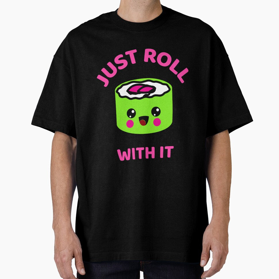 Kawaii food sushi roll pun by plzLOOK