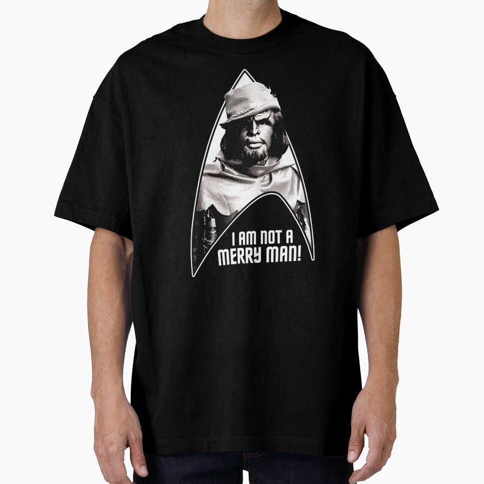 I Am Not A Merry Man! 008 Black and White by DesignByMcEvoy