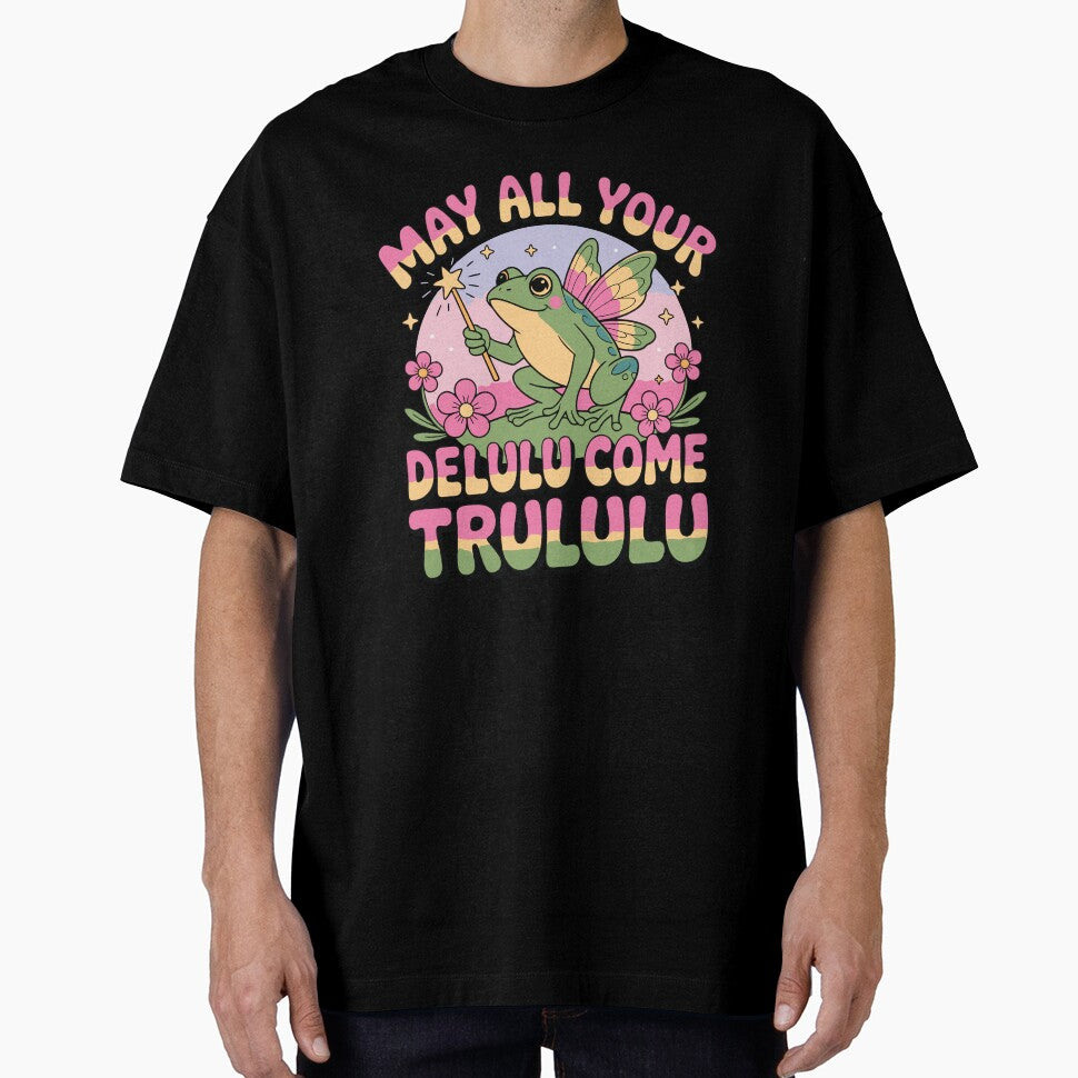 May all your delulu come trululu fairy frog by FatBirdie