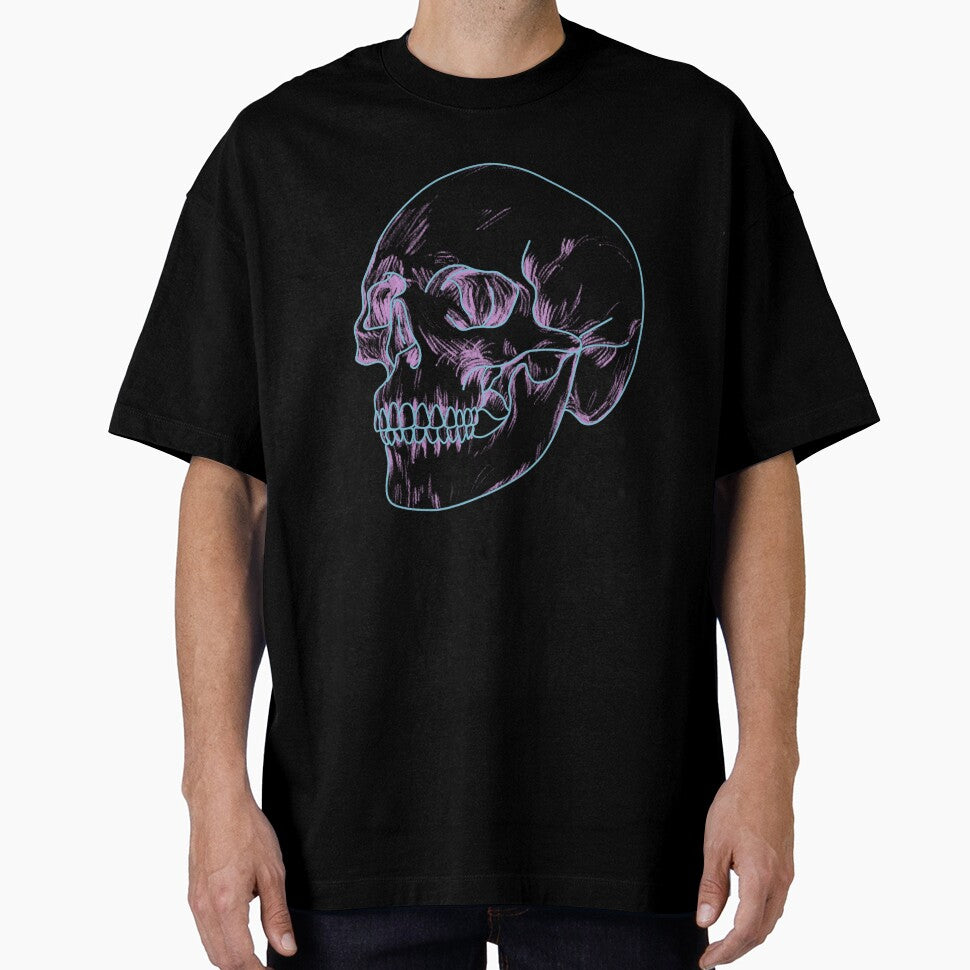 grunge black skull by sotterraty