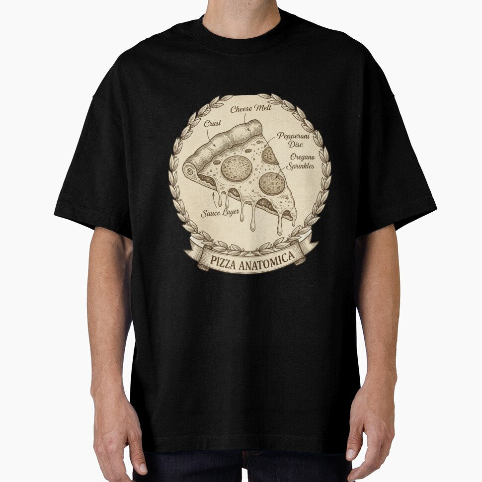 Pizza Anatomica — Vintage Scientific Diagram by magiquecreations