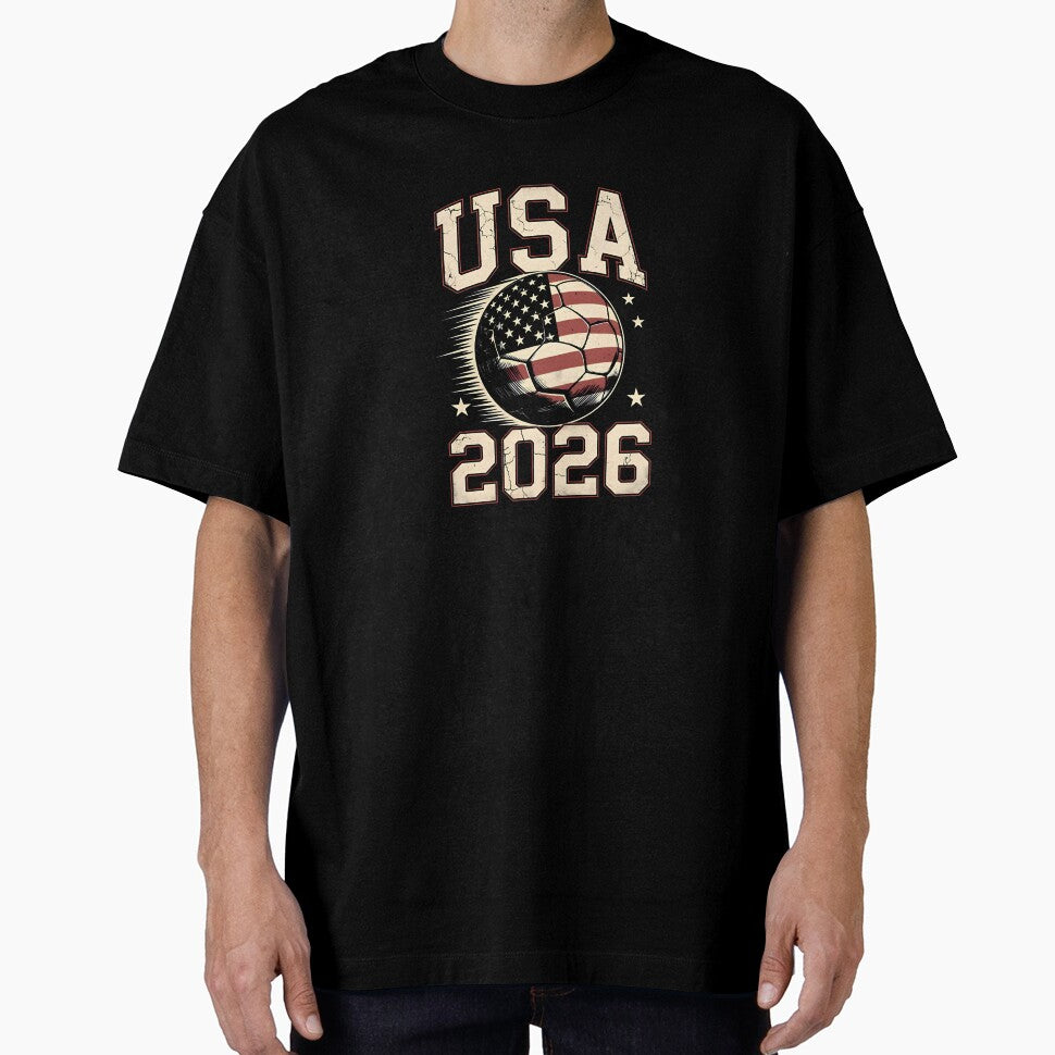 USA Soccer World Cup 2026 American Fan T-Shirt_88555733 by RKdrawings