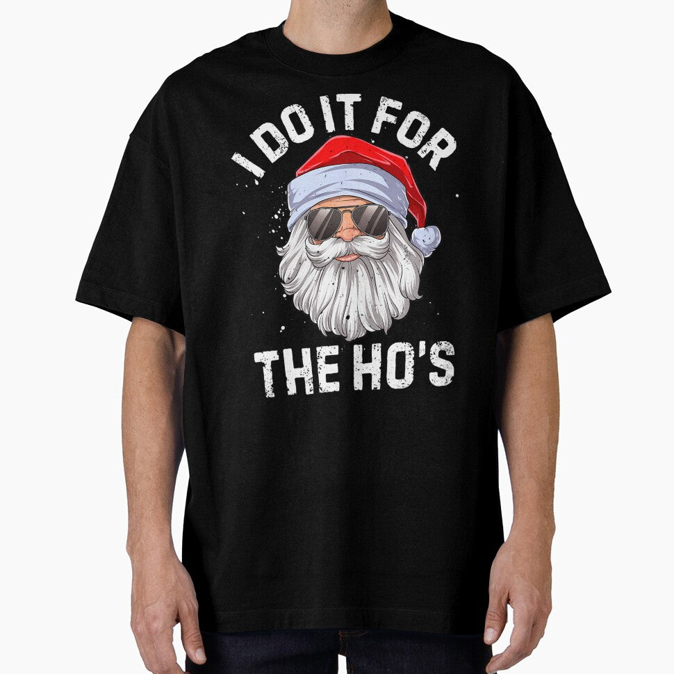 I Do It For The Ho's Funny Inappropriate Christmas 	 Short Sleeve Santa by bielkesicade