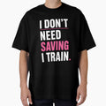 I Don’t Need Saving I Train Minimal Typography by StoryInCode