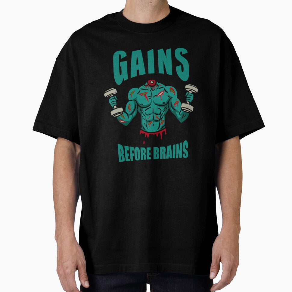 Gains Before Brains by byebyesally