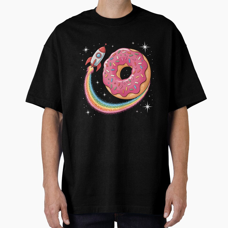Space Donut Day Rocket Rainbow Planet Galaxy Kids Boys Girls by clothesy7