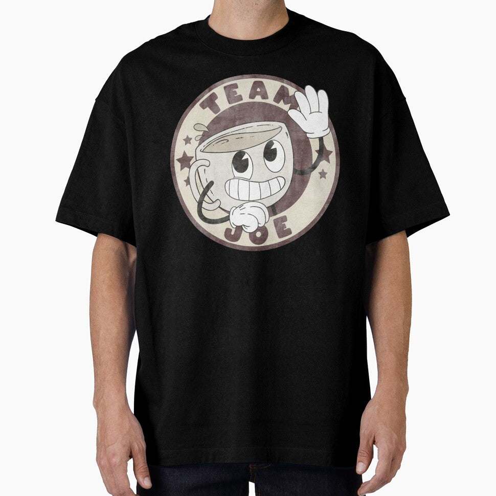 Team Joe Cartoon Coffee Badge by JackalopeCove