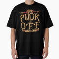 Black Puck Off Funny Hockey Pun funny by Youpiworld