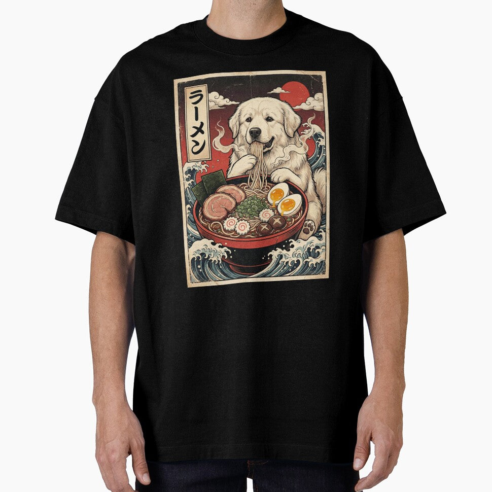 Vintage Great Pyrenees Ramen Japanese Kawaii Anime Dog Lover by TerryConnells