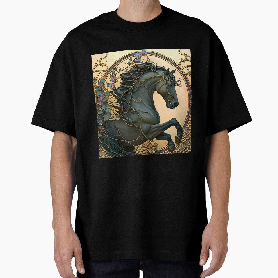 Vintage Art Nouveau Relief Horse Design by entwithanaxe