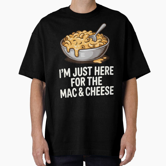 Just Here For Mac And Cheese Funny Foodie by RosaliaAmber