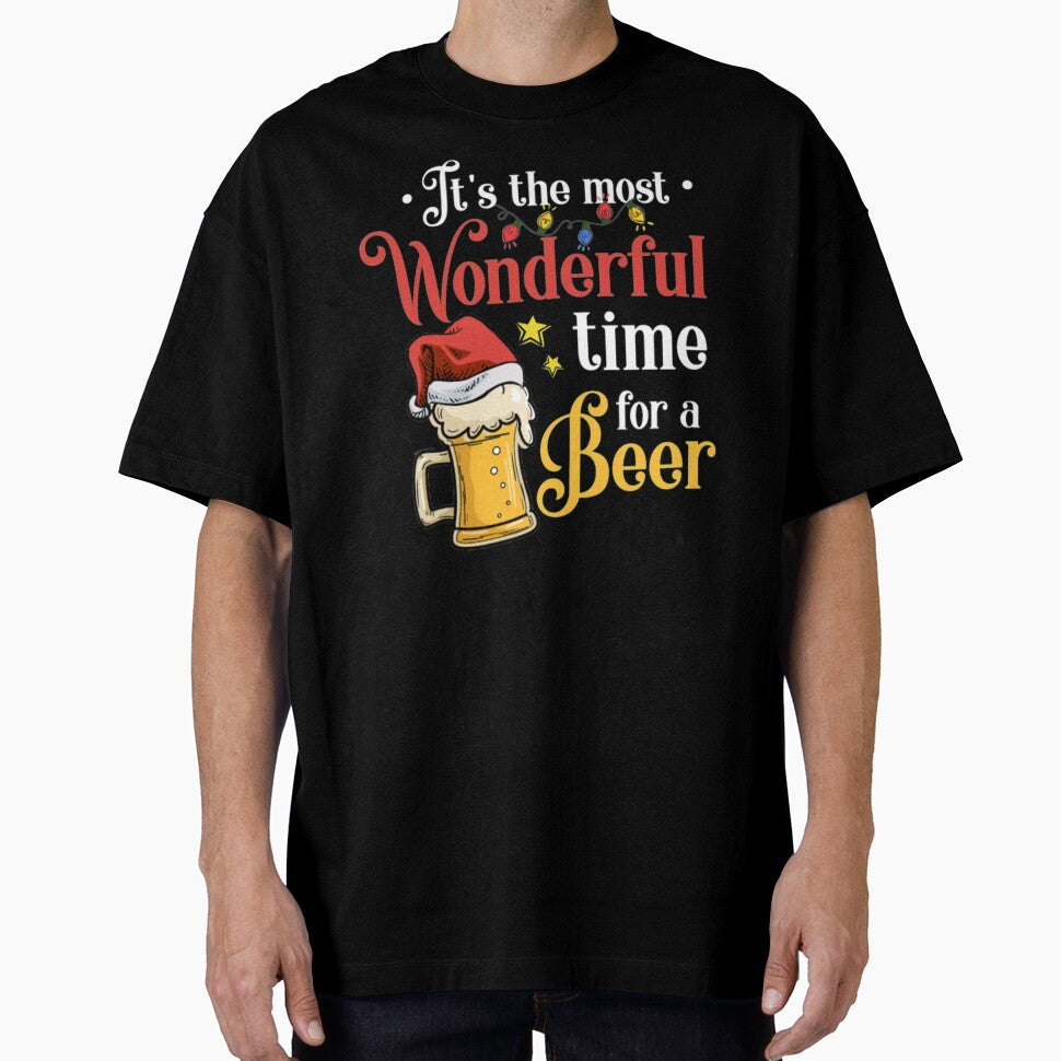 Christmas Beer Drink Mask Tshirt by Clavitaps