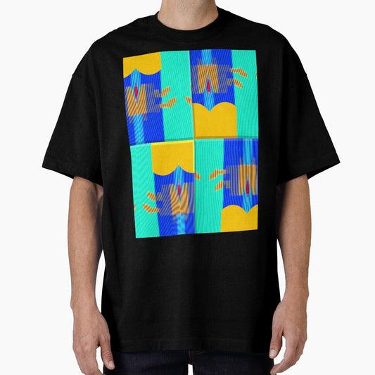 Vibrant music abstract minimalist guitar exotic summer blue - sunny gift for guitarists musicians and minimalist music and guitar lover by Ralek