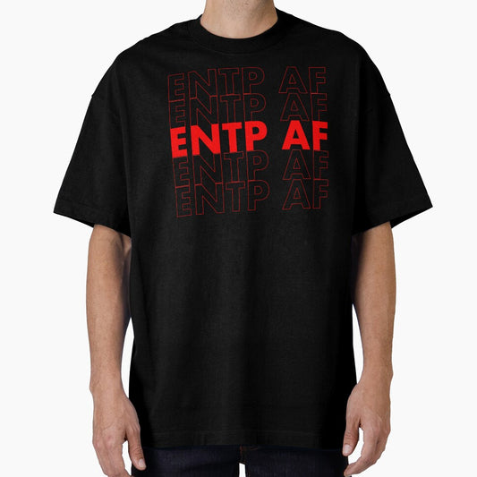 ENTP AF Red Personality MBTI Funny Shirt by FanaticTee