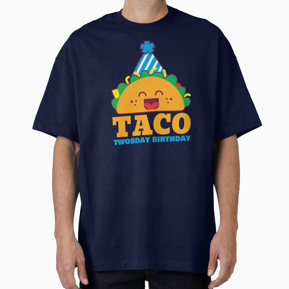 Taco twosday birthday blue boy by Mylittleprints