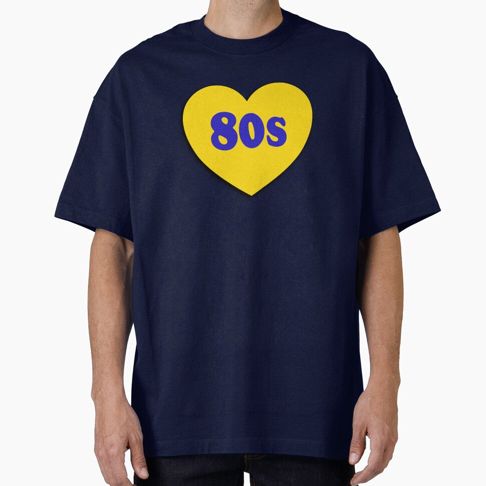 I love the 80s - Retro 1980s iridescent heart by Inspirationmotivation