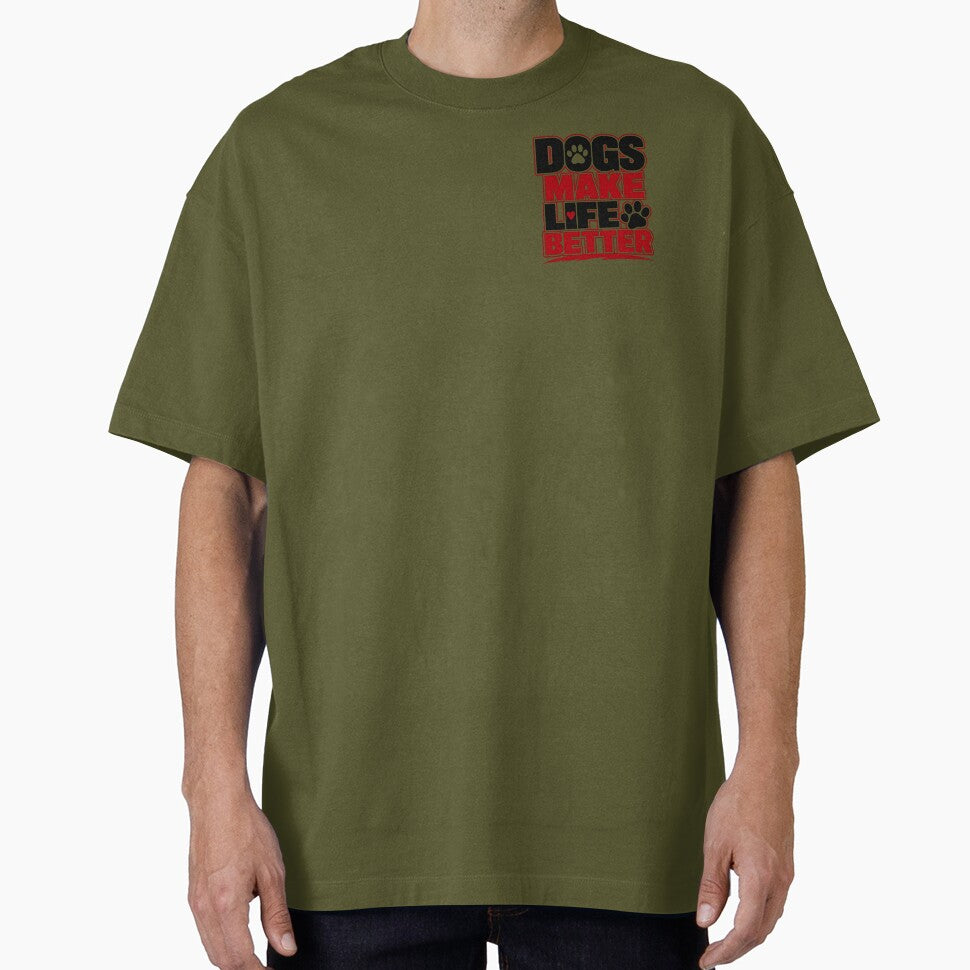 Dogs Make Life Better Shirt – Funny Dog Lover Gift Tee by ElegantPaws