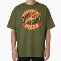 Powered by Pizza – Funny Pizza Lover Food Humor Design by rushaib