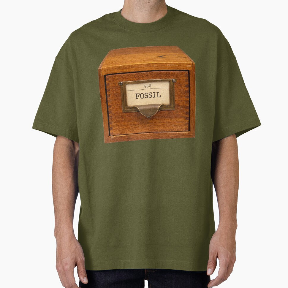 Gen X Fossil – Dewey Decimal 560 Library Card Catalog Humor by DiamondSkyShirt