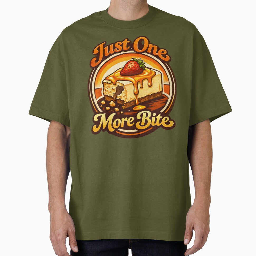 Just One More Bite – Funny Food Lover Snack Humor Design by rushaib