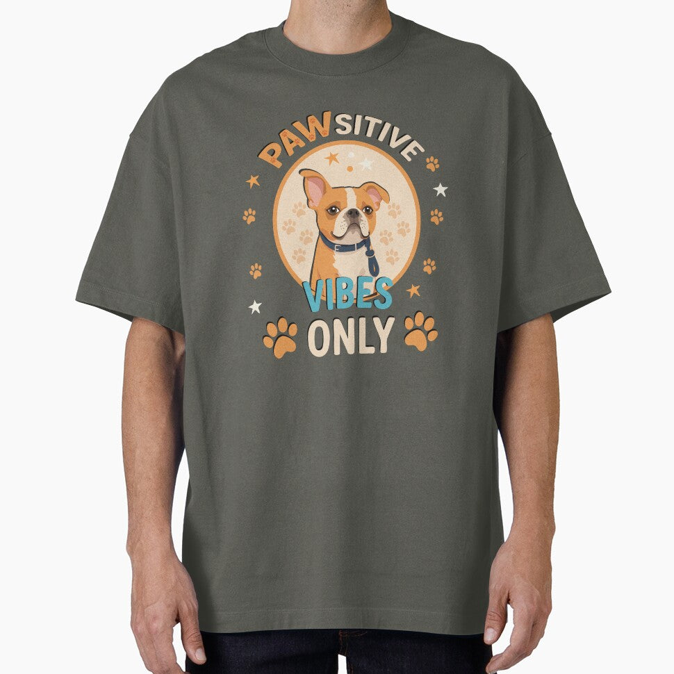 Pawsitive Vibes Only – Cute Dog Lover Quote Design by NeutronDesign