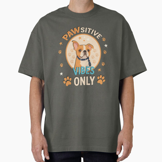Pawsitive Vibes Only – Cute Dog Lover Quote Design by NeutronDesign