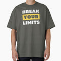 Break Your Limits Typography – Bold Motivational Gym Quote Streetwear Design by Rebel Weave