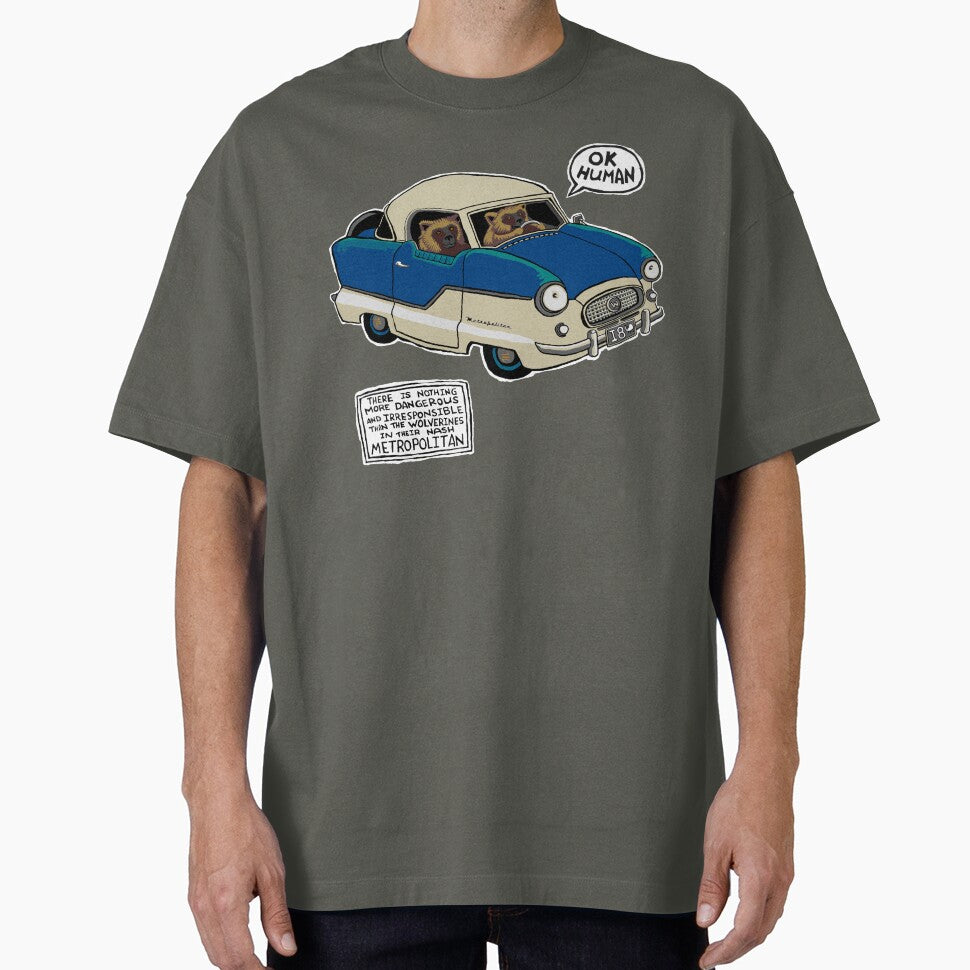 Wolverines in their Nash Metropolitan by IanForbesArt