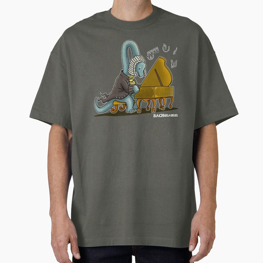 Bachiosaurus Cute Musician Dinosaur Brachiosaurus Cartoon by BoggsNicolasArt