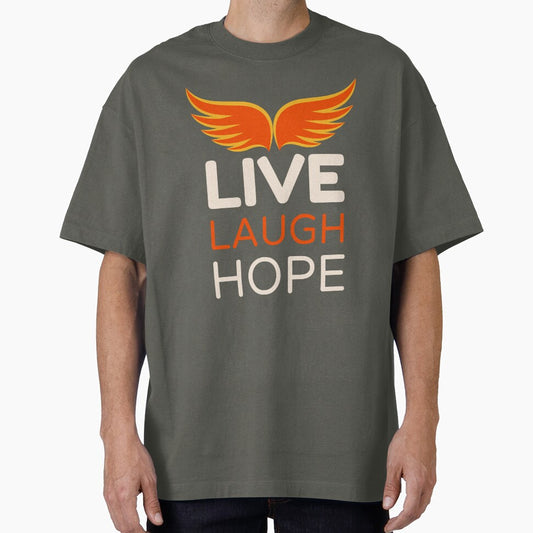 Live Laugh Hope - Short Motivational Quotes | Colorful Fashion Hope Typography by Delandor