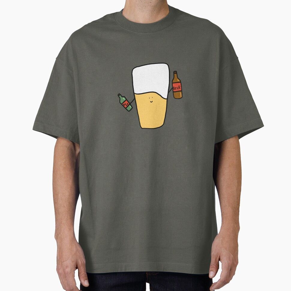 Mr. Beer Cute Anime Drink Gift Logo Character T Shirt Japanese Kawaii by Marinaaa010