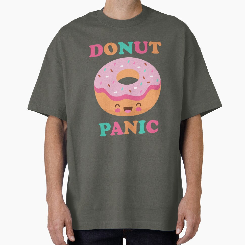 Donut Panic Funny Donuts Cute Kawaii Doughnut Retro Japanese by gkao