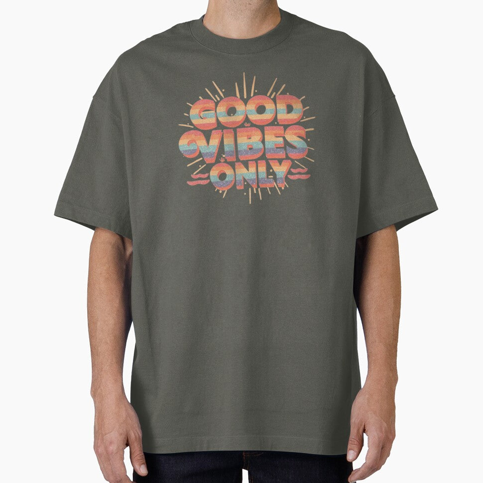Good Vibes Only – Retro Vintage Positive Quote Design by calm-style