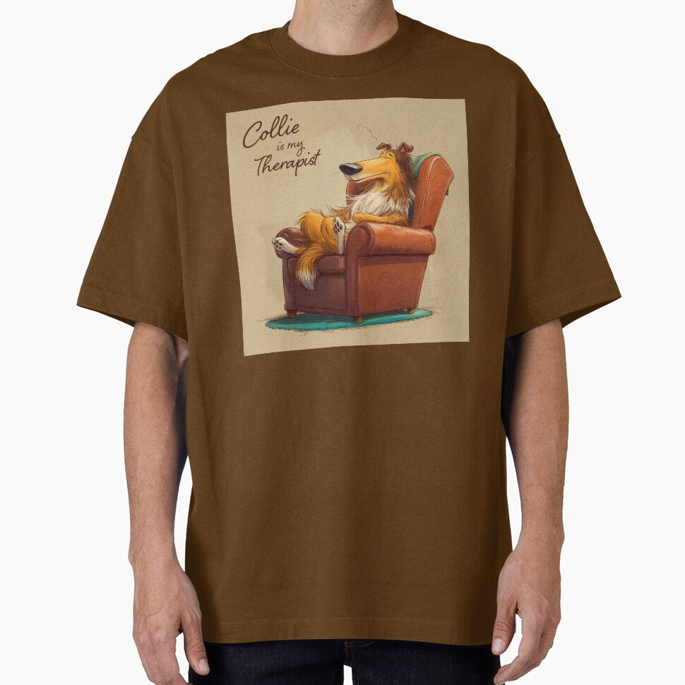 Collie Is My Therapist – Funny Rough Collie Relaxation Design by Happy Collie