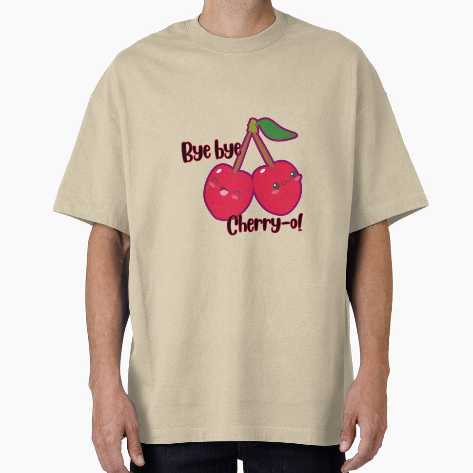 Bye Bye Cherry-ry-o Cute Twin Cherries Pun by The-Melon-Cart