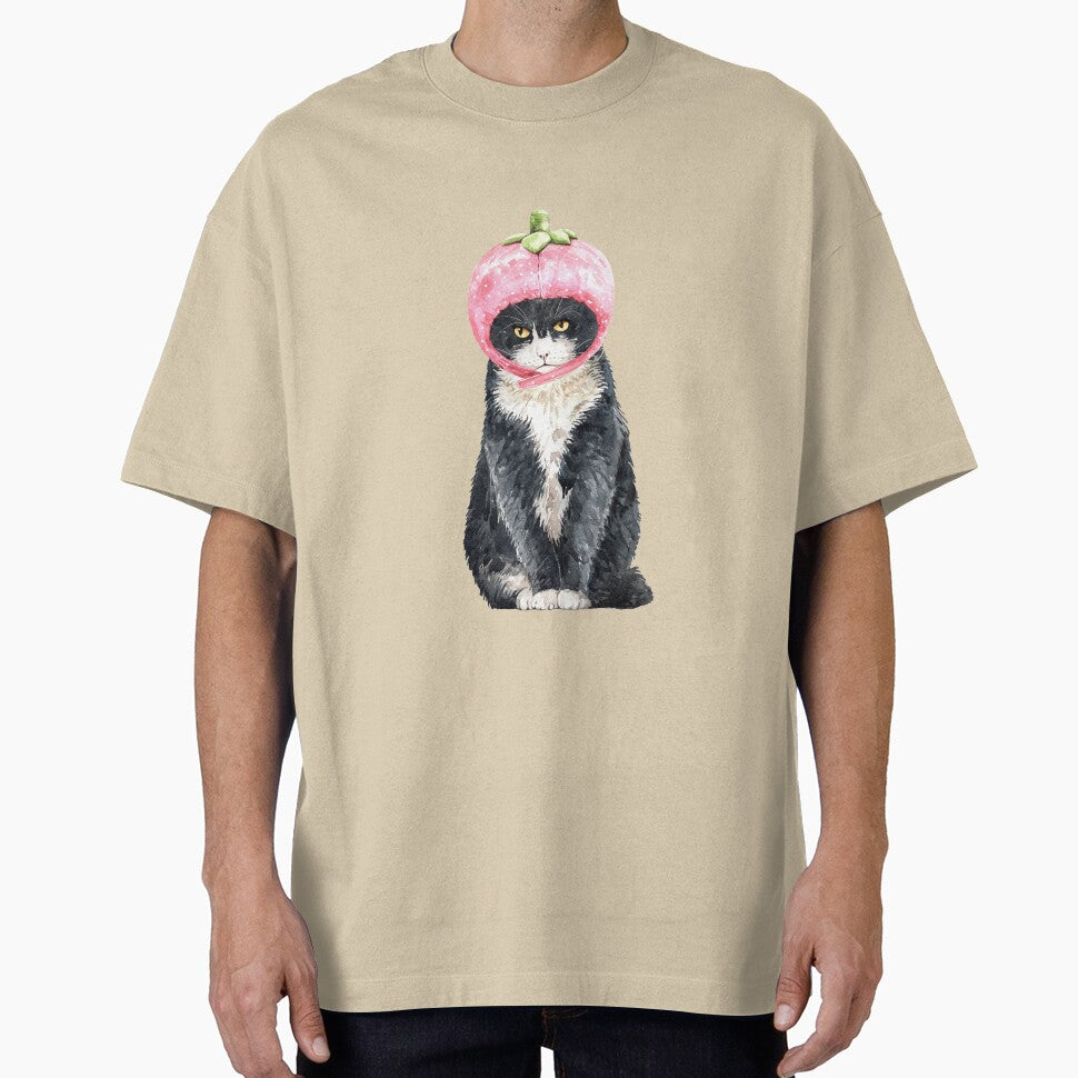 Cute Cat with Strawberry Costume by Paper Hearteu