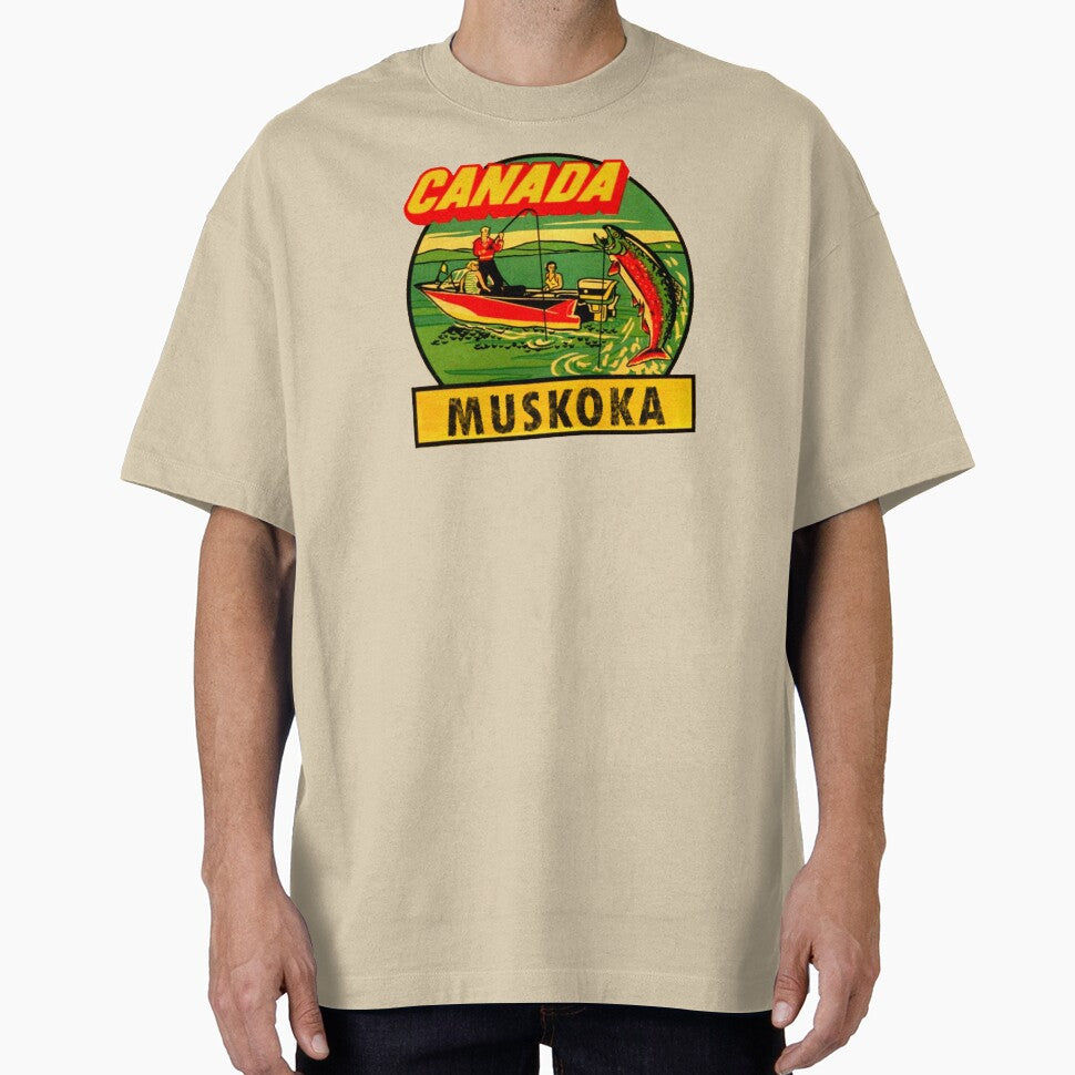 Muskoka Ontario Canada Vintage Travel Decal by hilda74